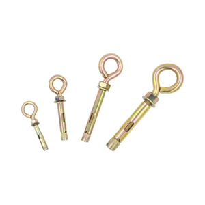 Bu lông móc chữ O bằng thép cacbon mạ kẽm vàng M6 M8 M10 M12 đóng gói - Product Image 1