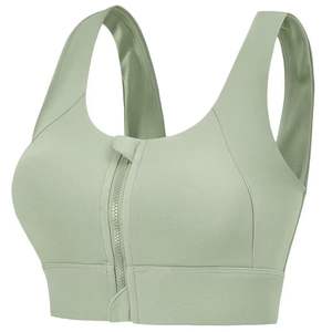 Soutien-gorge de sport pour femme à haute résistance aux chocs avec fermeture éclair sur le devant pour le fitness, le yoga et la course à pied - Product Image 4