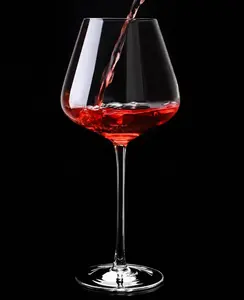 Индивидуальные высокой чистоты прозрачное красное вино Хрустальное стекло