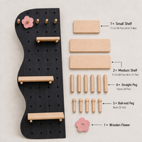Panneau de rangement pour jeux vidéo en bois sculpté, sur mesure, trois couches, robuste, moderne, pour e-sport, pour joueurs, détaillants et intérieur