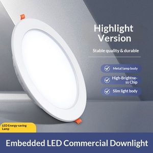 Venta al por mayor directa de fábrica: Luces <span class=keywords><strong>LED</strong></span> empotrables de hierro, redondas de 4 pulgadas (12W) y de 6 pulgadas (18W), con recorte de 11-13cm - Product Image 3