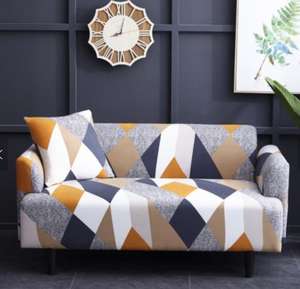 2 인승 커버 1 조각 인쇄 장착 소파 소파 커버 높은 스트레치 내구성 가구 수호자 소파 커버 거실 - Product Image 2
