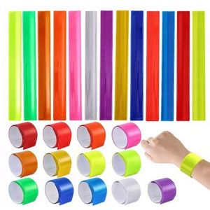 2024 Hot Selling Pvc Wrist Band Reflective Promotion Gift Green <b>Slap</b> <b>Bracelet</b> for Event - Product Image 6