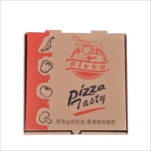 مخصص مطبوعة مختلف الأحجام صندوق للبيتزا es صديقة للبيئة المموج تسليم ماكينة خبز البيتزا صندوق للبيتزا