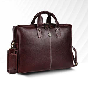 Premium PVC <b>Leather</b> Office <b>Briefcase</b> with Durable Laptop Compartment 1-Year Warranty Work-Use Size Inch Case - Product Image 3