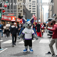 Costume de mascotte de Noël en forme de chauve-souris, taille unisexe L XL XXL, en matériau EVA de haute qualité, vente d'usine Shengye
