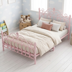 <span class=keywords><strong>Letto</strong></span> in Metallo di Alta Qualità, Stile Europeo Moderno e Semplice, <span class=keywords><strong>Letto</strong></span> Principessa per Bambine, <span class=keywords><strong>Singolo</strong></span> e Matrimoniale per Camere da <span class=keywords><strong>Letto</strong></span> dei Bambini - Product Image 2