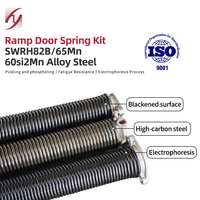 Kit de ressorts de rampe de porte pour remorque de transport large - Ressort de torsion cylindrique en acier au carbone, ensemble de réparation, câbles, tambours, charge de 85 lb