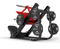 Machine de presse à jambes inclinée à 45 degrés robuste à charge libre avec fonctions de sécurité réglables pour clubs de fitness