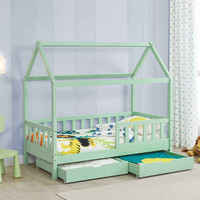 Lit superposé moderne et économique pour enfants en pin massif avec armoire de rangement, gain de place et respectueux de l'environnement