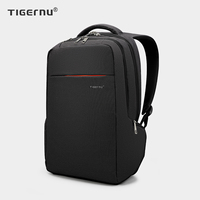 Sac à dos antivol pour ordinateur portable 15,6 pouces T-B3130 avec fermeture éclair, design ergonomique, en polyester, sac d'ordinateur professionnel tendance