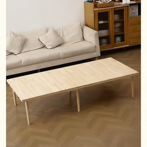 Wooden <b>Folding</b> Coffee <b>Table</b> Rectangular Natural Wood Color <b>Outdoor</b> Indoor Use - Product Image 1
