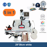 Nouvelle Presse à Chaud Manuelle Blanche 5-en-1 Combo, Imprimante à Plat 12x15" pour Transfert par Sublimation sur T-shirts, Tasses, Assiettes, Casquettes - Vente en Gros