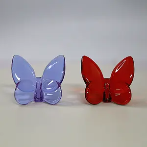 Regalo de mariposa de cristal de estilo clásico europeo para decoración de bodas y fiestas