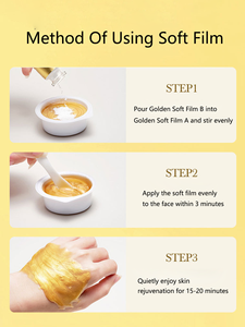 24 Ayar Altın Folyo Jel Yüz Maskesi, Nemlendirilmiş ve Yaşlanma Karşıtı Bir Cilt Yaratır ve Kırışıklıkları Azaltır - Product Image 5