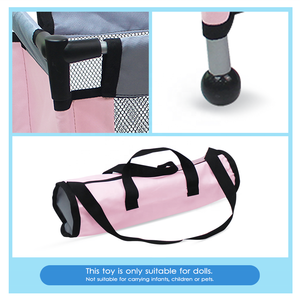 Lit <span class=keywords><strong>de</strong></span> poupée pliable Dollri Starri pour filles, parc <span class=keywords><strong>de</strong></span> jeu pour poupées <span class=keywords><strong>de</strong></span> 18 pouces avec sac <span class=keywords><strong>de</strong></span> rangement, mobilier <span class=keywords><strong>de</strong></span> jeu - Product Image 3