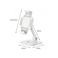 Support universel pour tablette en métal, rotation à 360 degrés, pliable, support de bureau pour téléphone portable et PC avec base stable, Soporte Para Tableta