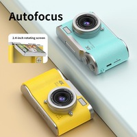 Kamera Digital CCD Zoom Optik 8X 4K 64 Juta Piksel Layar IPS Ganda Definisi Tinggi Camcorder Fotografi