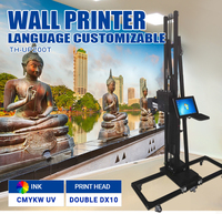 Imprimante murale 3D grand format pour l'industrie publicitaire, compatible avec les murs en ciment/plâtre, imprimante UV 3D