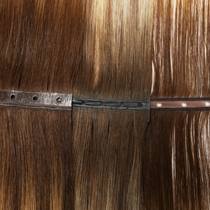 Stock 18-24 Inch Butterfly Genius Weft Hair Extensions Thin Soft Virgin Human Double Drawn Full <strong>Ends</strong> Highlight - Product Image 2