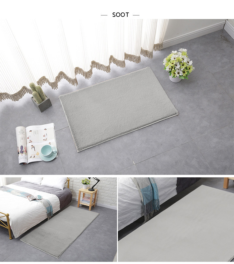 non slip plush shaggy faux rabbit fur carpet and rugs