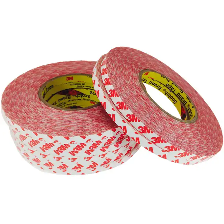 3M DOUBLE-SIDED ADHESIVE TAPE, thickness 0.2 mm, width 12 mm, roll of 50 m  - 9088
