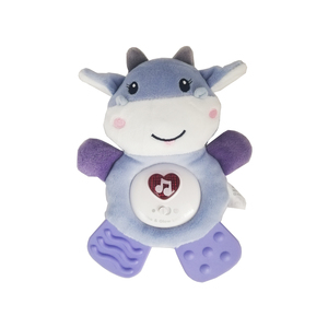 Peluches musicales pour bébés projecteur d'étoiles machine à sons d'animaux en peluche bruit blanc avec lumière en forme de cœur - Product Image 1