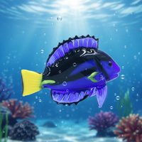 Neue Große Handgefertigte Murano Aquarium Kristallglas Tierfiguren, Miniatur Geblasene Glas Meerestier Fisch Dekorationen