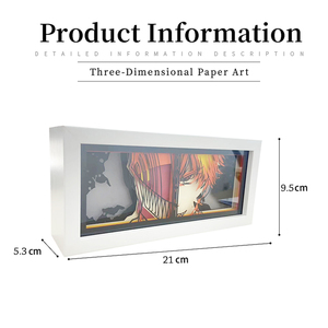Lámpara de Escultura de Papel 3D de Anime Girl Zorro <span class=keywords><strong>Luffy</strong></span>, Caja de Luz LED Ultrafina, Manualidades de Cosplay, Envío desde Almacén de EE. UU. en 3 Días - Product Image 5