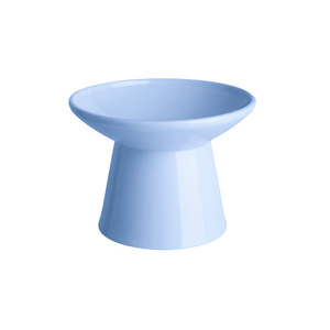 Stylish Durable <b>Ceramic</b> Cat Food <b>Bowl</b> Leak Proof Easy Clean Solid Portable Reduces Neck Strain Enhances Digestion Elevates - Product Image 1