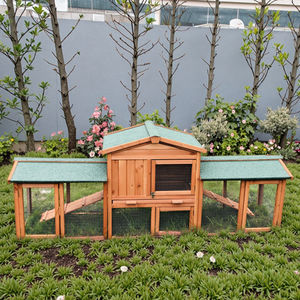 Venta Directa SDR003-D1 Jaula de Madera <span class=keywords><strong>para</strong></span> Conejos con Impresión, Jaula de Metal Ecológica e Impermeable <span class=keywords><strong>para</strong></span> la Cría de Conejos en Granjas y Uso en Exteriores - Product Image 1