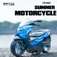 Présentoir de voitures en alliage métallique moulé sous pression Fashion Two Wheels Summer Motorcycle Toy Model De Motocicleta For Kids Collection Gifts