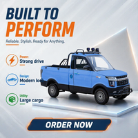 Vente directe d'usine camion électrique pick-up Chine caméra métal léger cuir 4 roues voiture électrique unique personnalisé automatique gauche
