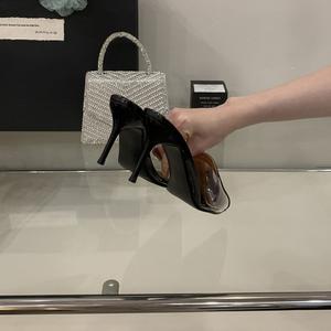 여성용 <span class=keywords><strong>2025</strong></span> PVC 샌들 7CM 파티 신발 미끄럼 방지 기능 패션 트렌드 봄/여름 시즌 샌들 팜므 - Product Image 4