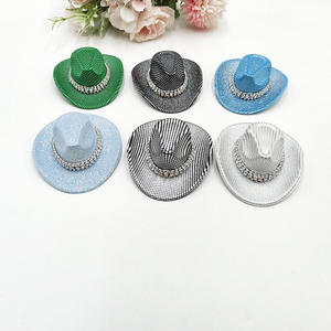 Commercio all'ingrosso Mini cappello da Cowgirl al Neon Glitter spazio olografico cappello da <span class=keywords><strong>Cowboy</strong></span> occidentale decorazione per feste forniture per discoteca - Product Image 4