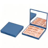 Palette de maquillage pour les yeux personnalisable, écologique, 10 couleurs, avec miroir, en plastique ABS, forme unique, emballage de palette cosmétique
