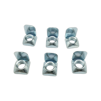 Écrou à ressort carré en acier au carbone zingué, grade 8, M4 M5 M6 M8, écrou en T pour fente de profil en aluminium série 40