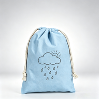 Pochette à cordon personnalisée en toile écologique et recyclable, réutilisable, résistante à la poussière, à motif de dessin animé, pour emballage cadeau multi-usages