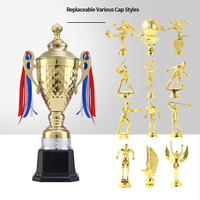 JINZUN Trophy Factory vend en gros et vend directement des trophées en métal plaqué or, adaptés à la remise de prix lors d'événements sportifs.