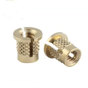 2-56 4-40 6-32 8-32 10-32 1/4-20 Screw-to-Expand Self lock Press in Slotted expansion brass Threaded insert for plastic