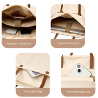Sacs de bureau pour femme, sac à main pour ordinateur portable personnalisé pour le travail, sac fourre-tout pour les affaires avec logo, sac fourre-tout pour femme, convient aux ordinateurs portables de 14 pouces, CB01