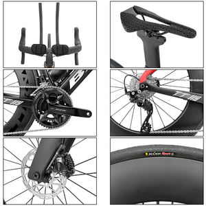 Bicicleta <span class=keywords><strong>de</strong></span> Contrarreloj BXT Carbon TT con Frenos <span class=keywords><strong>de</strong></span> Disco, Bicicleta Completa con Grupo 105 7120 y Juego <span class=keywords><strong>de</strong></span> Ruedas <span class=keywords><strong>de</strong></span> Carbono, 24 Velocidades - Product Image 5