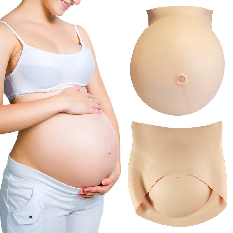 DIY silicona Artificial vientre embarazada estómago alta simulación para Drag Queen actor o actriz travesti