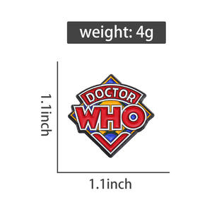 Broches en émail métallique de la série TV Doctor Who, <span class=keywords><strong>science</strong></span>-<span class=keywords><strong>fiction</strong></span> britannique, pour vêtements et souvenirs, vente en gros - Product Image 4
