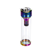 Produits d'accessoires pour fumeurs à prix de gros très demandés, moulin à herbe de 195*52 mm de hauteur avec conteneur de stockage, moulin compact