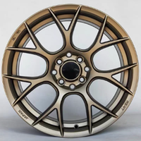 Llantas de Aleación de Venta Caliente de 14, 15 y 16 Pulgadas 4x100, con Cara Maquinada y Fundida
