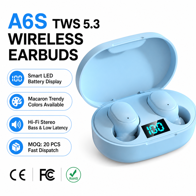 Water Resistant TWS Wireless Earbuds IPX5 in Ear Headphones 4-5 Hours Music 5 Colors for Cellphone Wholesale OEM