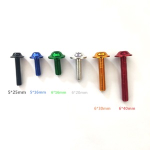 M5x16 Pernos de bloque de freno de bicicleta <span class=keywords><strong>Ti</strong></span>/Golden/Rainbow GR5 TC4 Tornillo de titanio M5M6 - Product Image 6