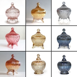 LANGXU Barattolo di Lusso in Vetro Cristallo per Caramelle con Coperchio Elegante e Chiusura Ermetica, Contenitore per Bomboniere e Confezioni Regalo - Product Image 3