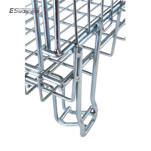 Cage de stockage pliable en fil métallique à porte semi-ouverte pour l'industrie du recyclage - Product Image 4